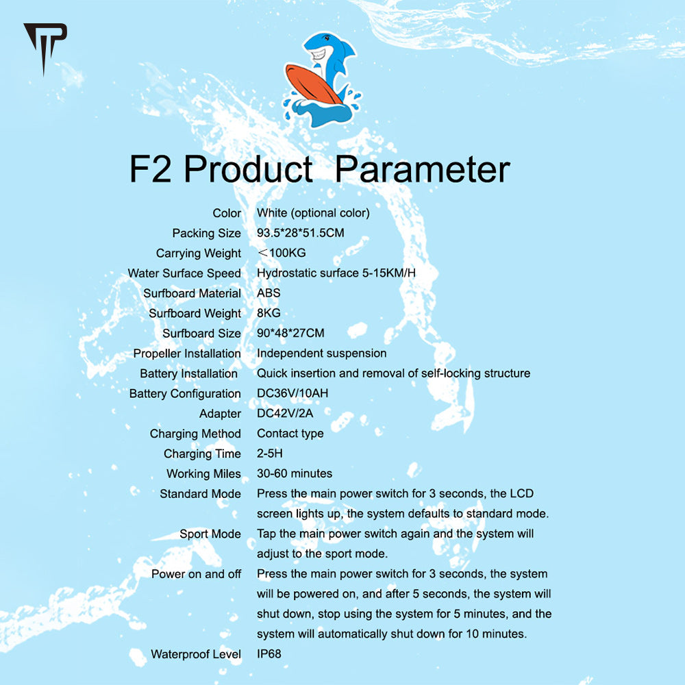 Electric bodyboard chargeable surfboard 1.5km/h