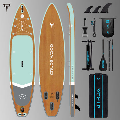 JTRDA CRUDE WOOD 11'6 INFLATABLE SUP SET